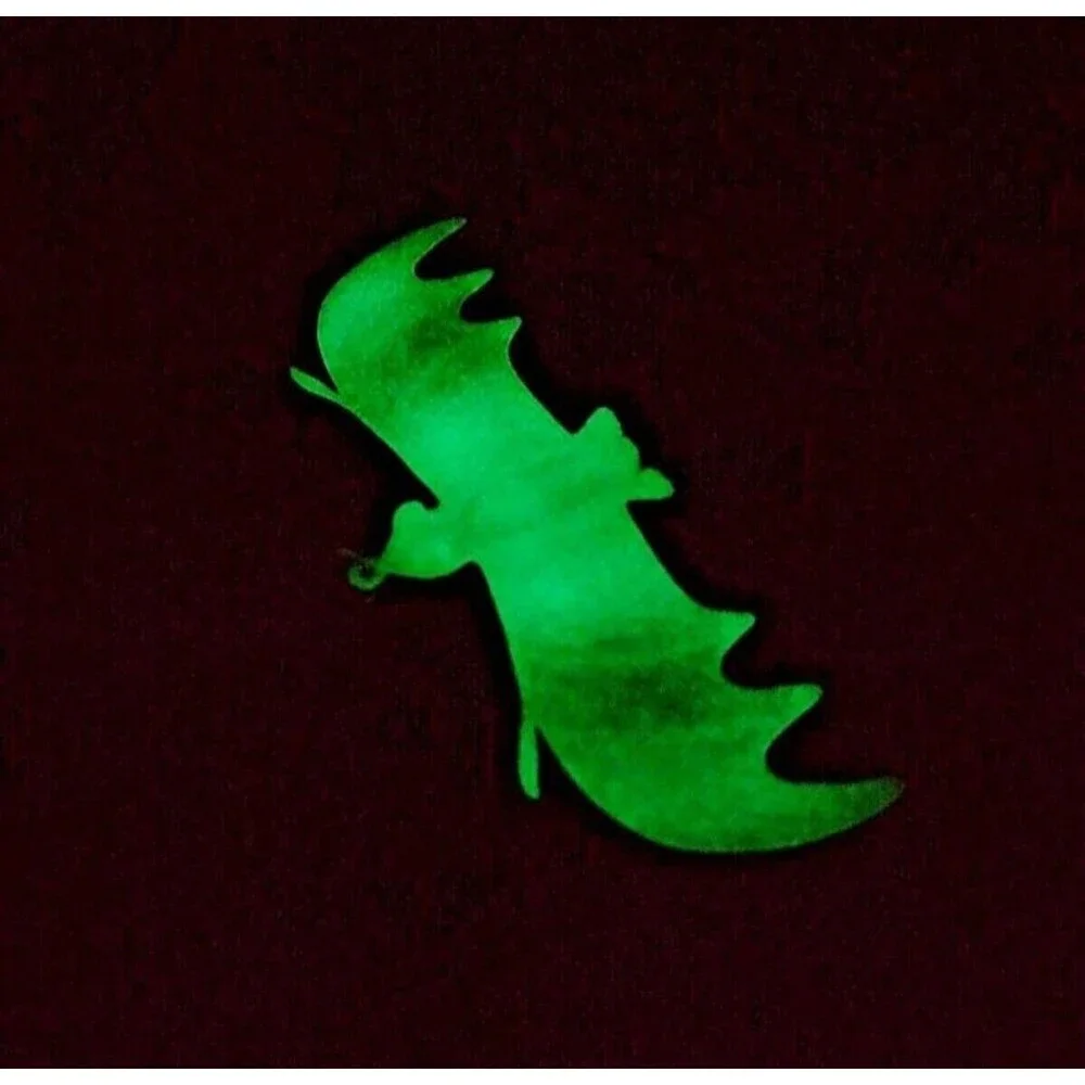 Glow in the Dark Necklace Bat Skull Bones Party Favor Science 31